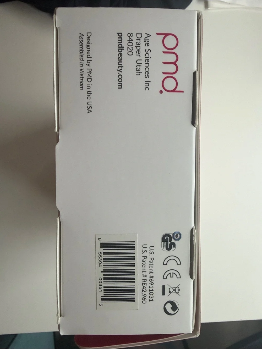 PMD Personal Microderm Pro Facial Device - Pink and White